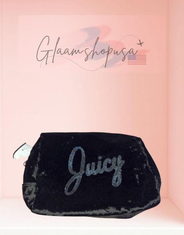 Cosmetiquero Juicy Couture (detalle en el carro del cierre)